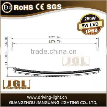 Single Row 50 Inch 250W/200W/150W Slim Curved Cree Led Light Bar, 50'' LED Light Bar Off Road, Car LED Light Bar for 4x4 photo-6