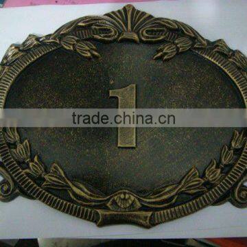 Die Casting Aluminum Outdoor Signboard Design/ House Address Numbers