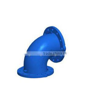 Ductile Iron Casting Pipe Bend with Flange