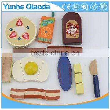 Fun Durable Wooden Food Set for Years of Play Wooden Breakfast Set Solid Wood Version photo-5