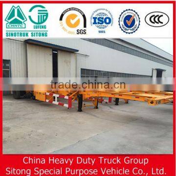 High Quality 2 Axles 40ft Skeleton Container Chassis Truck Trailer in China for Sale photo-4