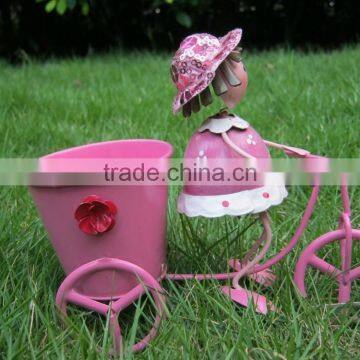 Metal Garden Planter Metal Tricycle Garden Planter Garden Decoration photo-4