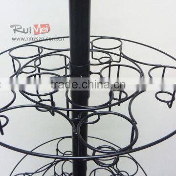 Revolving Black Iron Cup Hanging Rack photo-4