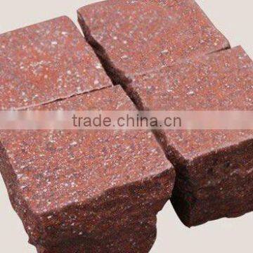 Red Porphyre Granite Cube Red Porphyre