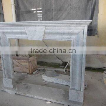 Crema Marfil Beige Marble Fireplace Mantel Surrounding photo-4