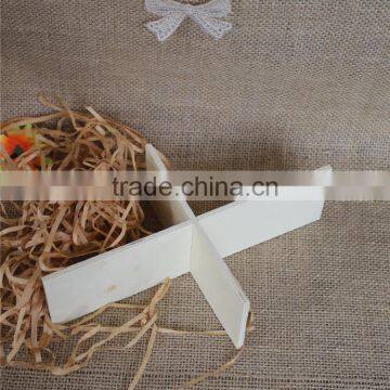 Hot Stamping Raw Wood Craft Compartment Storage Boxes photo-3