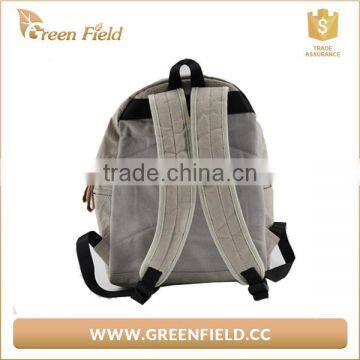 Hot Selling Street Style Washable Kraft Paper Backpack Grey Paper Backpack