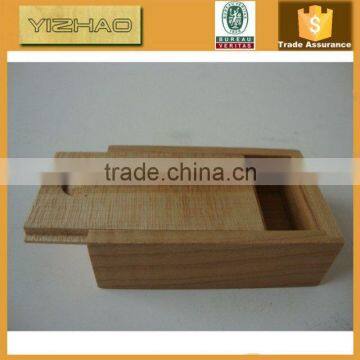 High Quality Small Unfinished Wooden Box With Slide Lid photo-3