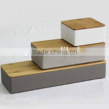 Customized FDA test ceramic cement spice container