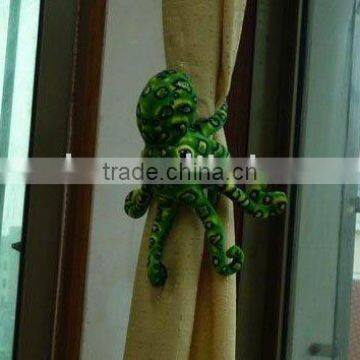 plush stuffed octopus curtain decoration/ plush sea animal toy