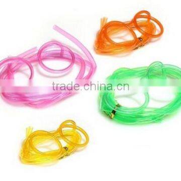 folding novelty Cool drinking straws with Glasses