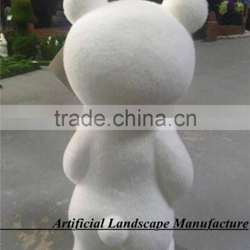 Artificial White Bear Grass Moss Animal,topiary Moss,artificial Moss for Decoration photo-3