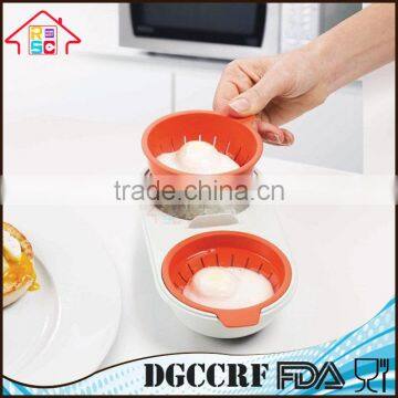 NBRSC Microwave Plastic Baking Cup Egg Poacher Kitchen Tool photo-2