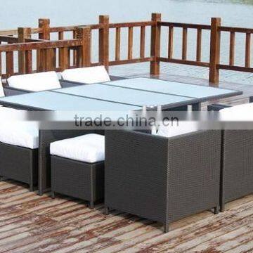 Popular PE Rattan Club Bar Set Outdoor Furniture