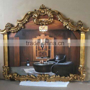 Baroque Style Hot Sales Polyresin Decorative Framed Oil Paintings For Wall Arts