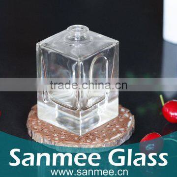Supplies Square Glass Jar 100ml Transparent Glass Bottle For Perfume photo-4