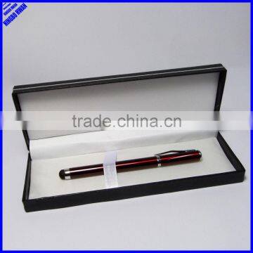 610204 high quality promotional rubber tip metal stylus pen for business