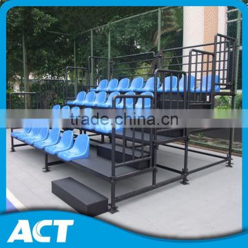 Steel movable bleachers