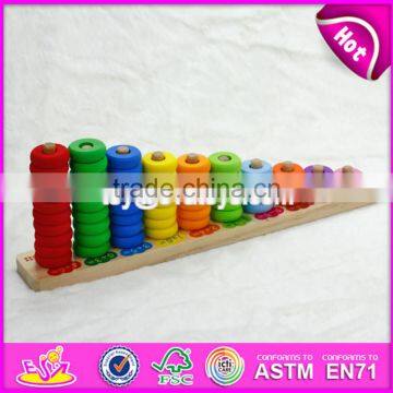 2017 New Design Preschool Stacking Blocks Wooden Baby Toys W13D125 photo-3