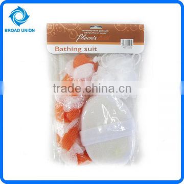 3PC Mesh Bath ball Sponge Set