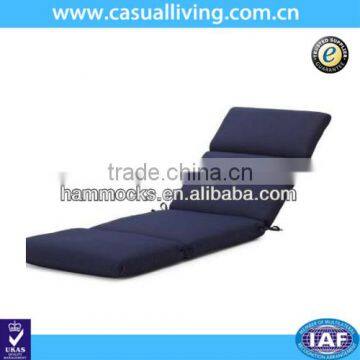 Outdoor Basics Hardwood Chaise Lounge Sofa Cushion, Navy Color