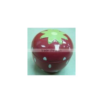 D56x55mm Strawberry shap Tin Box