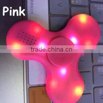 2017 Hot Tri Fidget LED Hand Spinner With Wireless Bluetooth Speaker Stress Reducer photo-5