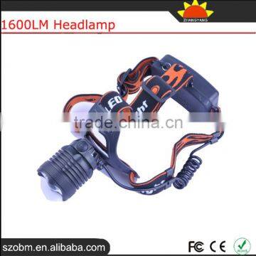 XQ41T6 T6 LED 1600lm Headlamp Power Camping Head Light Head Flashlight For Wholesale photo-5