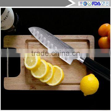 Santoku Knife 7 Inch - Professional Japanese & Damascus Chef Knife Razor Sharp VG10 Stainless Steel Blade photo-4