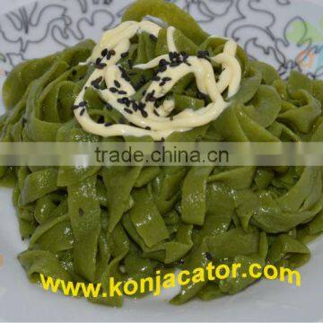 Private Label Slimming Diet Noodles Instant Konjac Shirataki Pasta With Spinach photo-3
