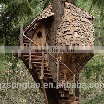 China Manufacturer Make Imitated Decorative Artificial Ficus Banyan Tree House for Outside Decoration photo-4