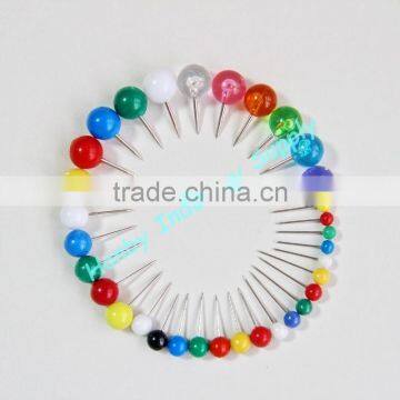 Assorted Color Round Head Map Pins Ball Head Push Pins
