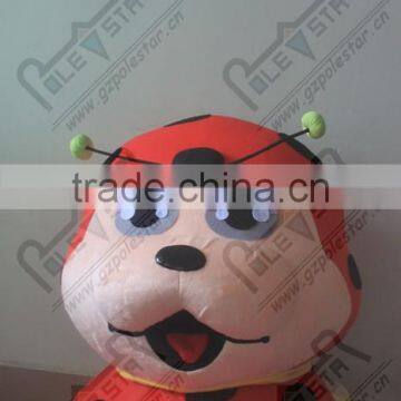 NO.5305 lovely yellow belly ladybug cartoon mascot costume