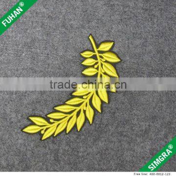 Newest Design Machine Embroidery Bullion Wire Badges photo-2