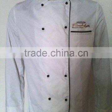 65%polyester 35%cotton fabric chef uniform comfortable and broad size chef shirt and pant