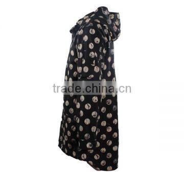 China Manufacturer Stylish Blacked Insulated Black Denim Hooded Mens Jacket With Print photo-4