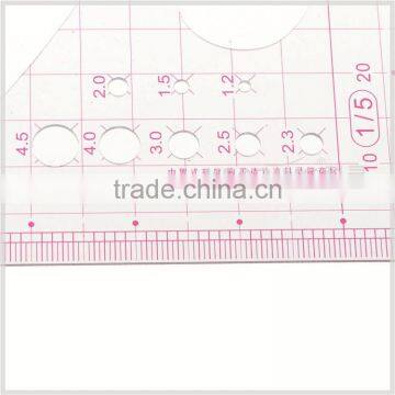 Kearing Sanwich Line Scale Rules 1:5 Red Ink Transparent Ruler #8515 photo-4