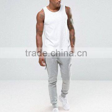 Cheapest New Design Custom Manufacture White Color Sleeveless Gym Wear Comfortable Spandex Cotton Fashion Men's Tank Tops photo-4