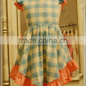 2017 Latest Girls' Check Comfortanbel Dance Dress photo-4
