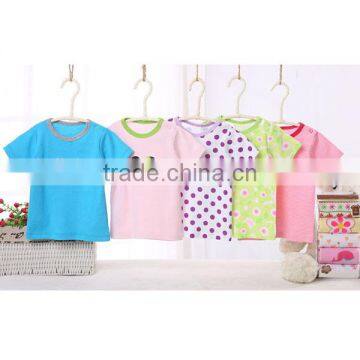 New Arriving Plain Cotton Baby Shirt Short Sleeves Blank Baby T-shirts Wholesale photo-2