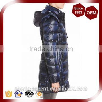 Convertible Stand Collar Stylish Ladies Elegant Long Padding Quilting Jacket For The Winter photo-3