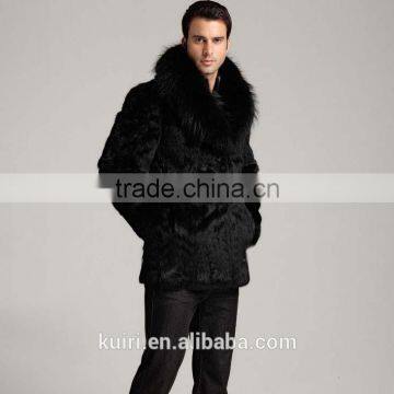 2015 Winter Fashion Mens Faux Fur Coat Thick Warm Jackets Full Length Parka Fox Fur Coats Plus Size Man's Overcoat photo-3