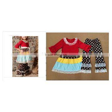 Baby New Born Jumpsuits Clothing Fall Winter Set 100%Cotton Baby Clothing Girls Ruffle Pants Set Baby Girls Clothes Sets photo-2