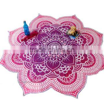 Beach Throw Blanket Yoga Mat Towel Bohemian Round Tapestry Shawl Travel Rug photo-5