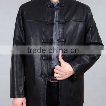 New Style Custom Fashion Motorbike Men Leather Jacket