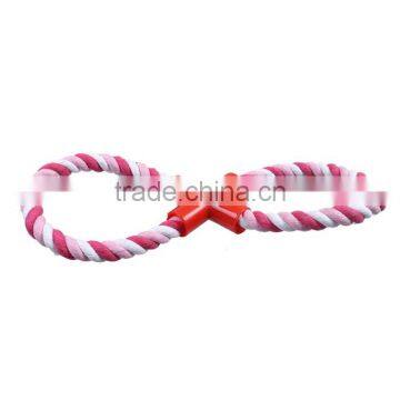Plastic & Cotton Pet Products Chew Molar Toy Durable Infinity Symbol Fuchsia photo-2