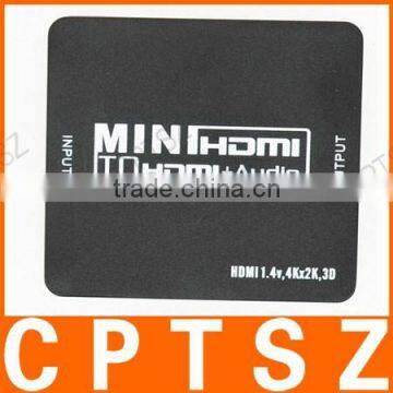 Mini HDMI 1.4 to HDMI+Audio Repeater 3D Video & 4Kx2K Audio Extractor Splitter photo-2