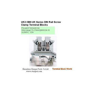 UK2.5B UK Series DIN Rail Screw Clamp Terminal Blocks