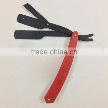 Barber Shaving Razors Red Plastic Handle photo-2