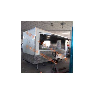 TELESCOPE Hamburger Mobile Food Truck Deep Fryer Fast Food Trailer Ice Cream Mobile Food Cart